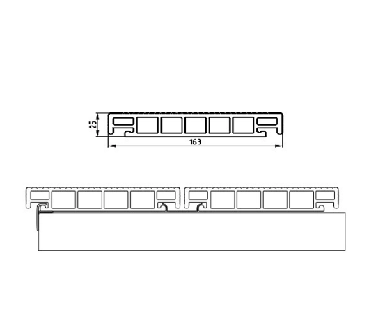 Террасная доска из ДПК Savewood Salix пепельный